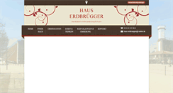 Desktop Screenshot of haus-erdbruegger.de