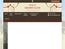 Tablet Screenshot of haus-erdbruegger.de